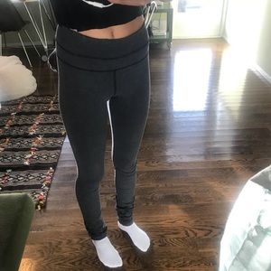 Heathered grey Lululemon leggings. GOOD CONDITION